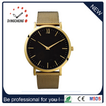 2016 Hotselling Vogue Dames Japon Mouvement En Acier Inoxydable Quartz Goldlis Dw Montre (DC-138)